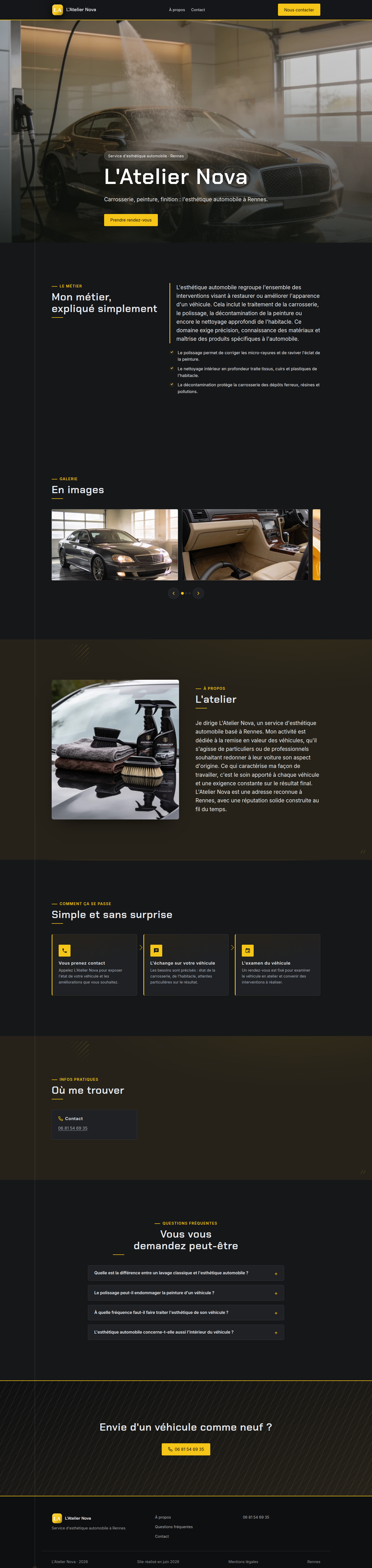 L'Atelier Nova — esthétique auto